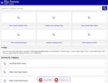 Tablet Screenshot of dieselenginespares.org